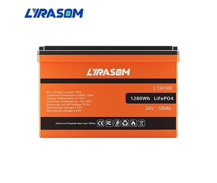 24V 100Ah LiFePO4 Battery