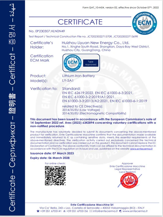 ecm certificate